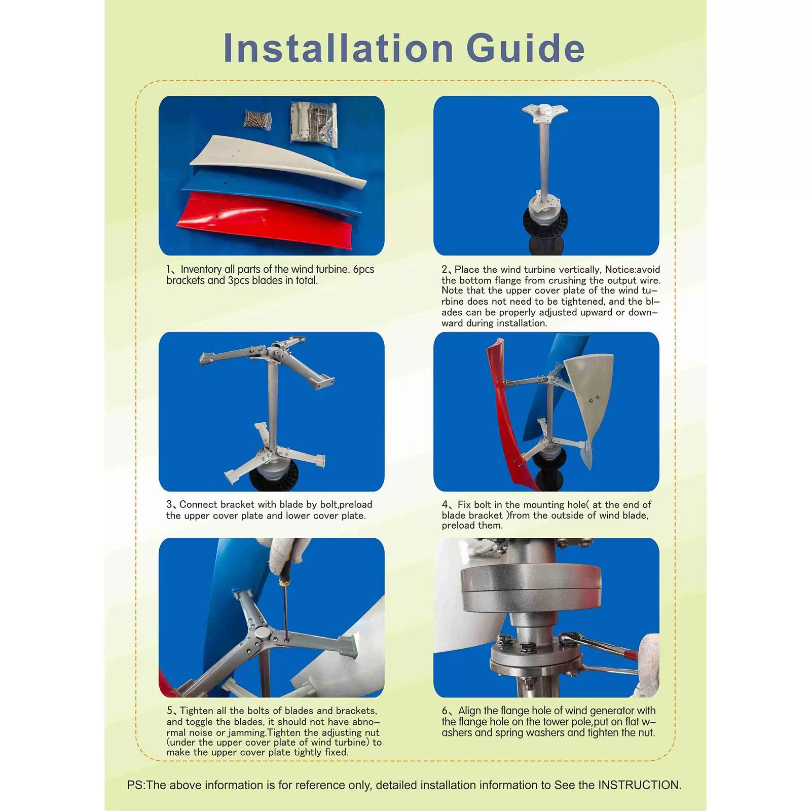 Vertical Wind Turbine 3 blades with regulator 24 V 400 W Vertical Wind Turbine with regulator