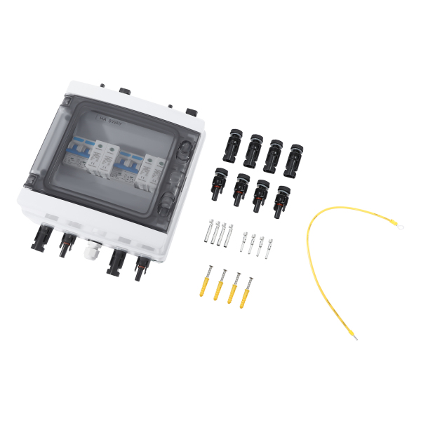 Solar Combiner Box, Combiner Box Circuit Breaker for Solar Panels, Solar Disconnect Switch, 21*10*21cm