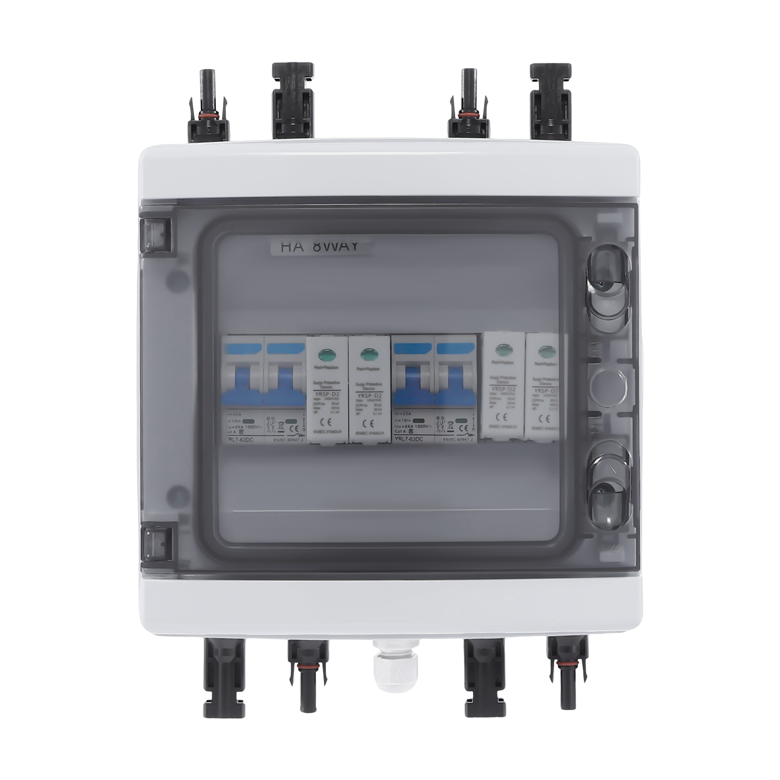 Solar Combiner Box, Combiner Box Circuit Breaker for Solar Panels, Solar Disconnect Switch, 21*10*21cm Solar Combiner Box, Combiner Box Circuit Breaker for Solar Panels, Solar Disconnect Switch, 21*10*21cm