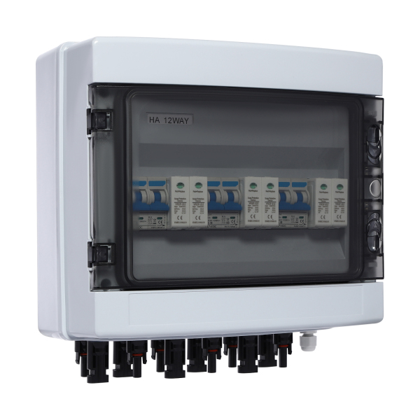Solar Combiner Box Combiner Box Circuit Breaker for Solar Panels Solar Disconnect Switch For Networked Photovoltaic Solar Systems DC1000V 25A