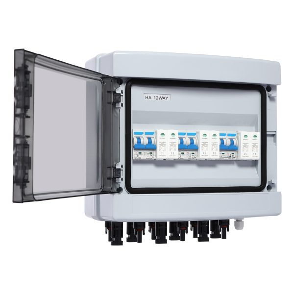 Solar Combiner Box Combiner Box Circuit Breaker for Solar Panels Solar Disconnect Switch For Networked Photovoltaic Solar Systems DC1000V 25A
