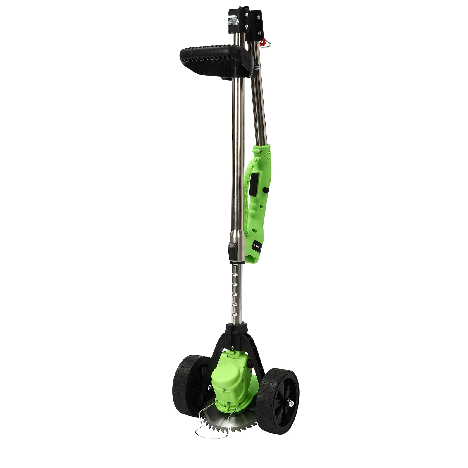 Battery Powered Grass Trimmer Adjustable Height Control Lever 4 Inch Circular Saw Blade For Yard Trimming Park Greening Green