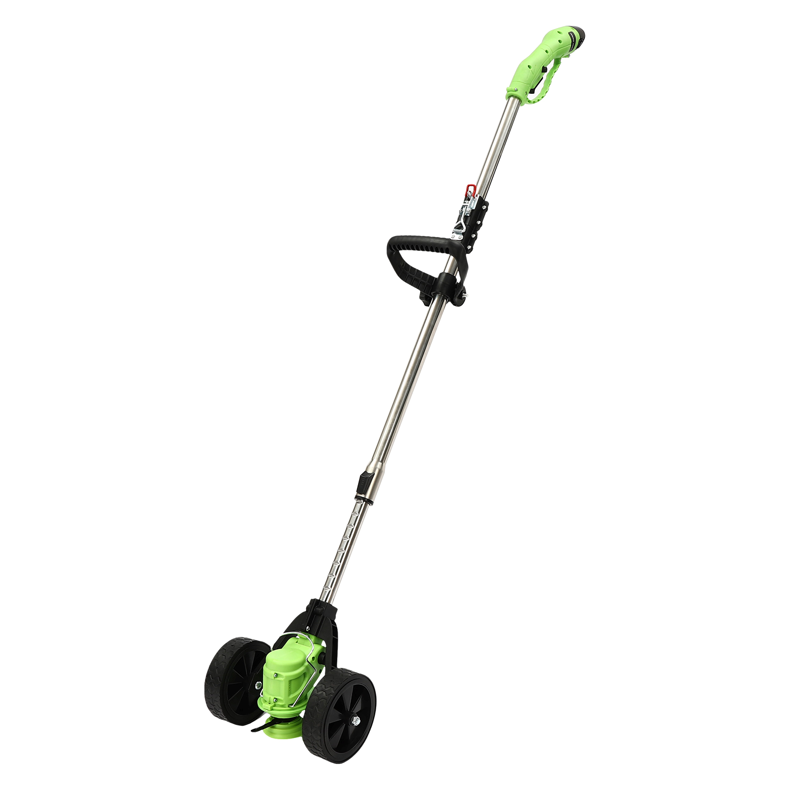 Battery Powered Grass Trimmer Adjustable Height Control Lever 4 Inch Circular Saw Blade For Yard Trimming Park Greening Green