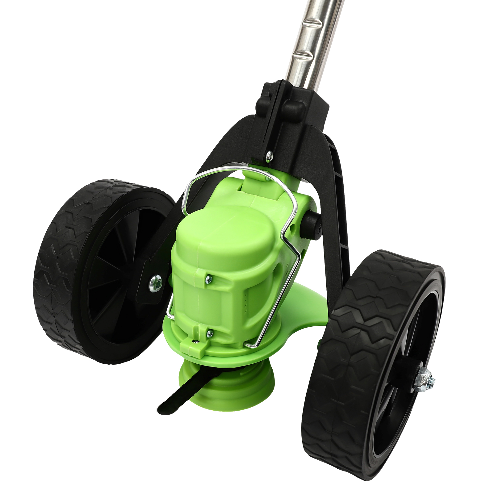 Battery Powered Grass Trimmer Adjustable Height Control Lever 4 Inch Circular Saw Blade For Yard Trimming Park Greening Green