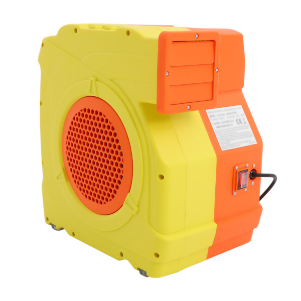 2 HP Air Blower, Commercial Air Blower, Air Blower for Inflatable Castle - Orange + Yellow