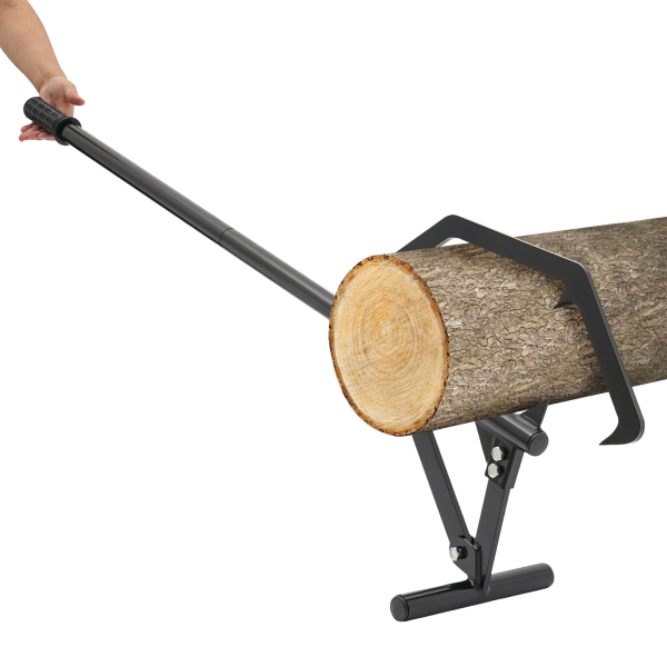 Wood Lifter, Adjustable Logging Roller Cant Hook, Logging Tools for Lifting Wood from 3-25 inches in Diamete