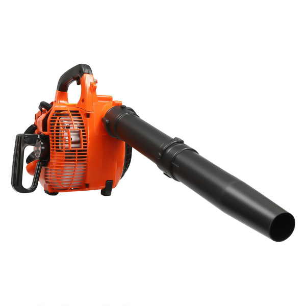 2-in-1 Leaf Blower and 2-Stroke Leaf Shredder 7000 RPM with Storage Bag and 2 Blower Tubes 25.4cc 2-Cycle Handheld Gas Blower Orange