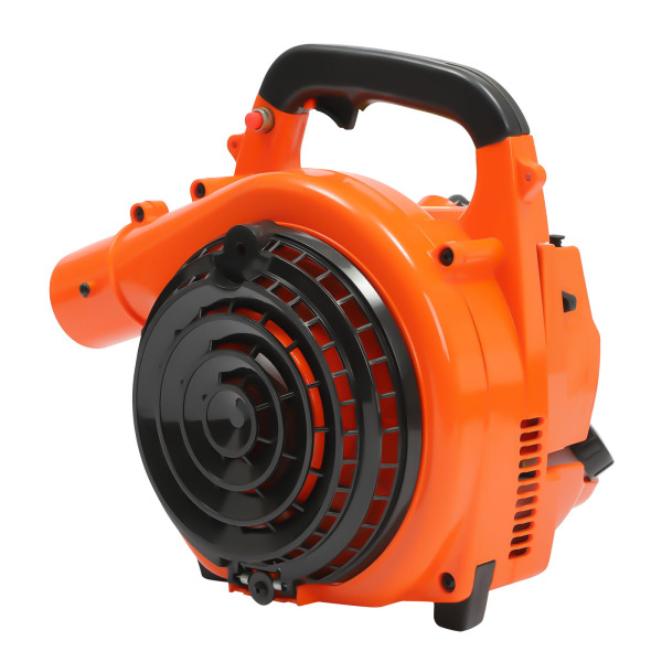 2-in-1 Leaf Blower and 2-Stroke Leaf Shredder 7000 RPM with Storage Bag and 2 Blower Tubes 25.4cc 2-Cycle Handheld Gas Blower Orange 2-in-1 Leaf Blower and 2-Stroke Leaf Shredder 7000 RPM with Storage Bag and 2 Blower Tubes 25.4cc 2-Cycle Handheld Gas Blower Orange