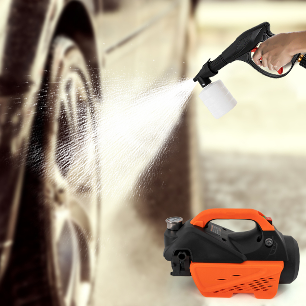 Electric Pressure Power Washer Household Automatic Car Washer Portable Pressure Cleaner Machine Clean The Steps Clean The Courtyard The Wall