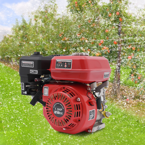 4-Stroke Gasoline Engine 7.5 HP Single-Cylinder Gasoline Engine 4-Stroke Gasoline Industrial Engine For Trenching Machines Lawnmowers