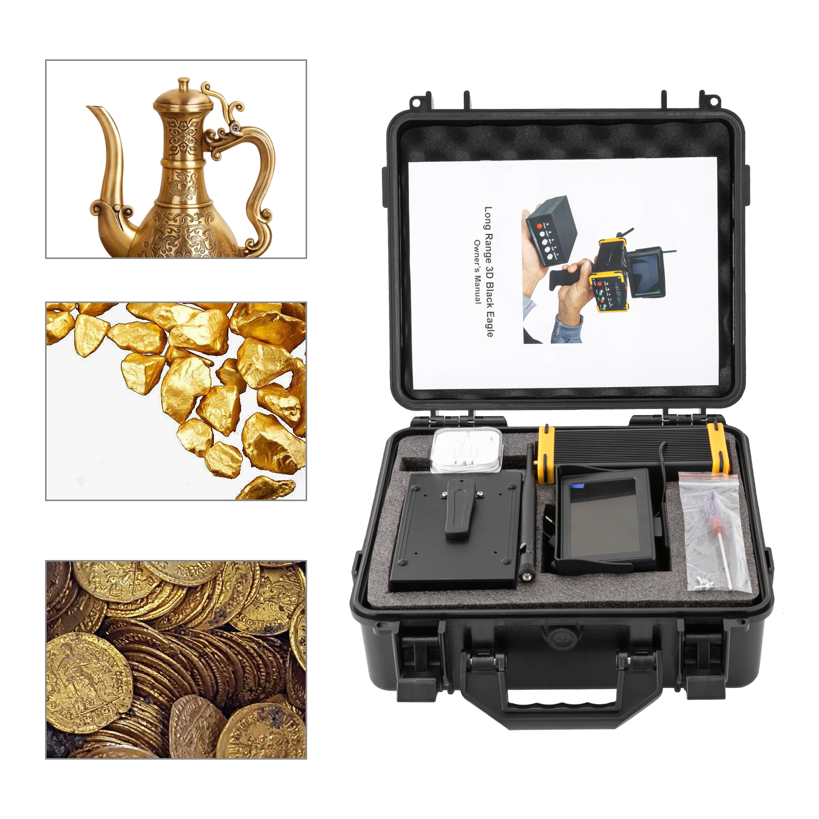 Underground Metal Detector with High Definition Screen for Gold Silver Copper AC100-240V EU Plug Applies To Military Security Inspections Underground Metal Detector with High Definition Screen for Gold Silver Copper AC100-240V EU Plug Applies To Military Security Inspections