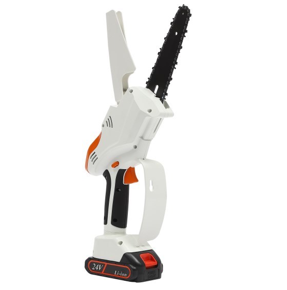 6 Inch Mini Cordless Chainsaw, Battery and Charger, Electric Chain Saw for Wood Cutting Tree Cutting