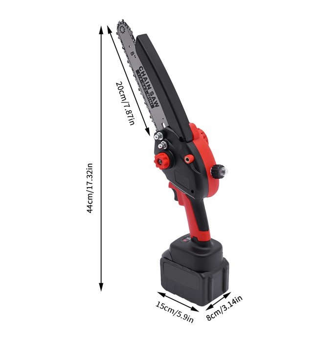 Auto-Oil System Portable Chainsaw 8 Inch Cordless Chainsaw with Automatic Oil and 4500 mAh Battery Brushless Motor for Tree Branches Yardyard Garden Auto-Oil System Portable Chainsaw 8 Inch Cordless Chainsaw with Automatic Oil and 4500 mAh Battery Brushless Motor for Tree Branches Yardyard Garden