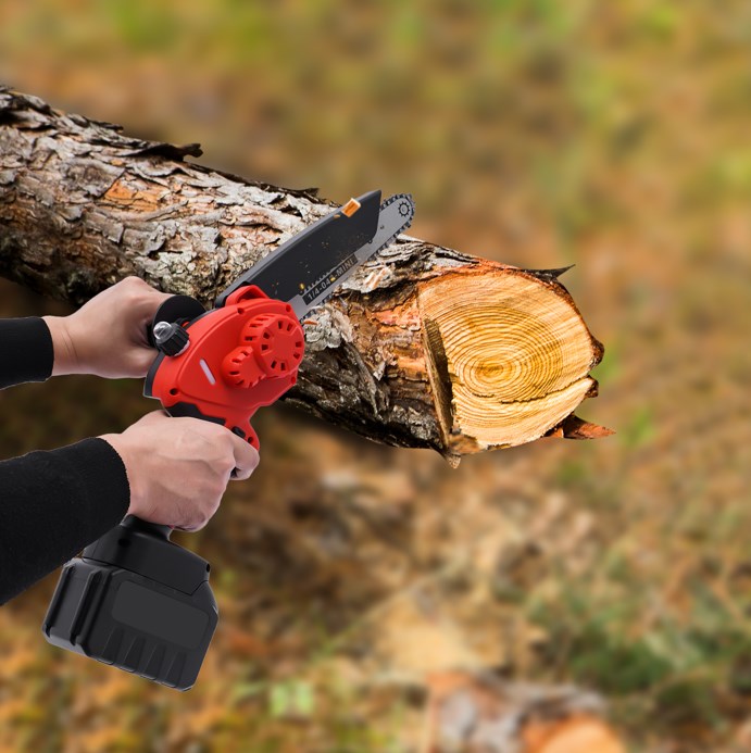 Auto-Oil System Portable Chainsaw 8 Inch Cordless Chainsaw with Automatic Oil and 4500 mAh Battery Brushless Motor for Tree Branches Yardyard Garden Auto-Oil System Portable Chainsaw 8 Inch Cordless Chainsaw with Automatic Oil and 4500 mAh Battery Brushless Motor for Tree Branches Yardyard Garden