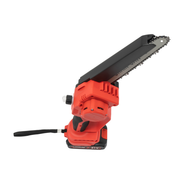 Mini Chain Saw 8-inch Wireless Chain Saw 2x 2.0 Battery Manual Oil System One-hand Electric Chain Saw Electric Tree Saw For Cutting Garden Log
