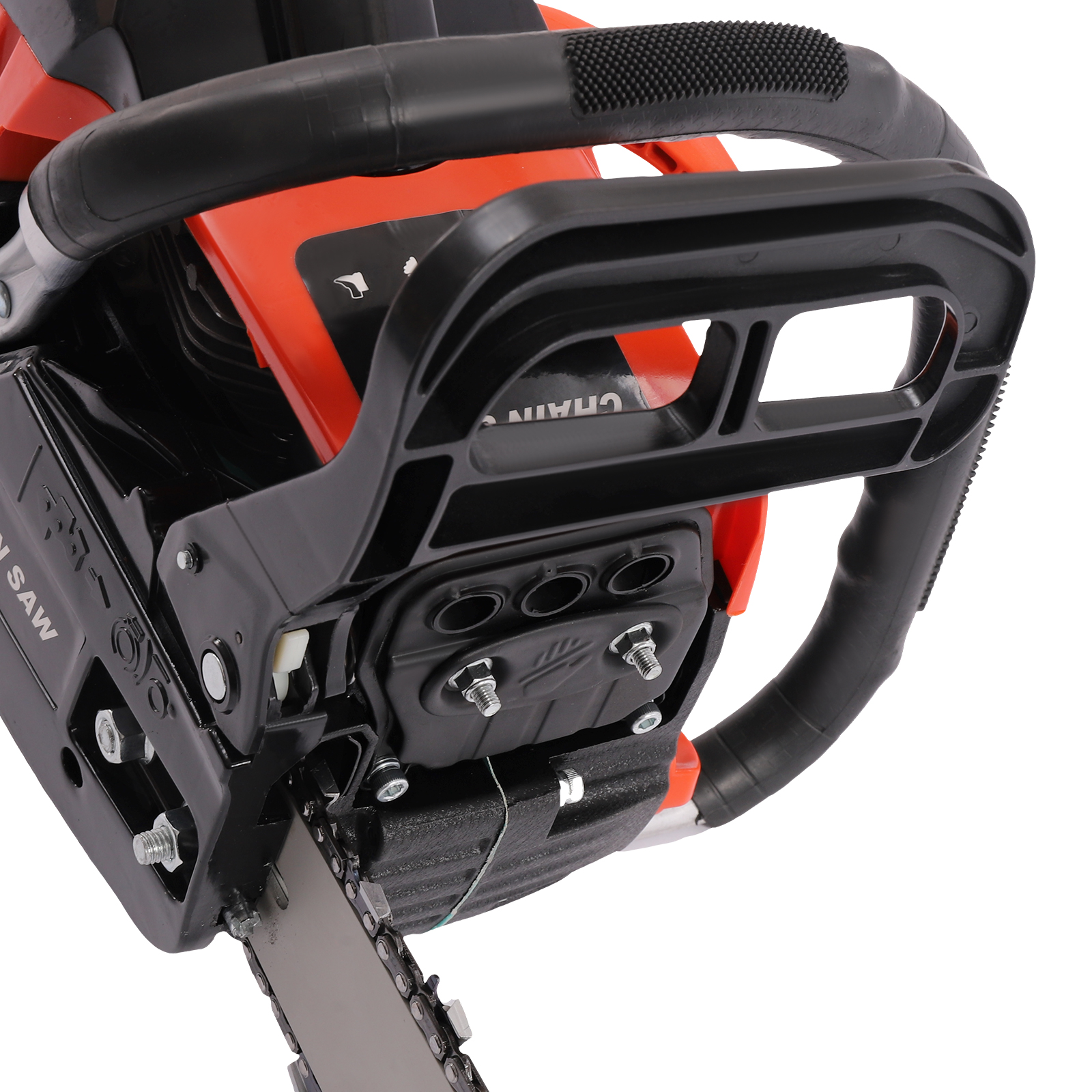 55cc gasoline chainsaw for cutting with 18-inch guide plate