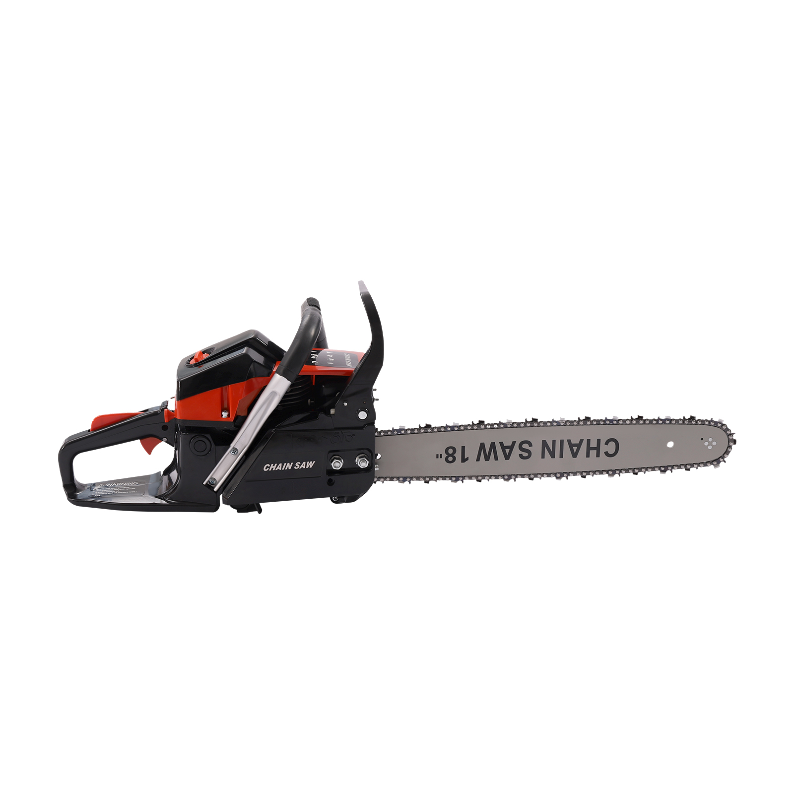 55cc gasoline chainsaw for cutting with 18-inch guide plate
