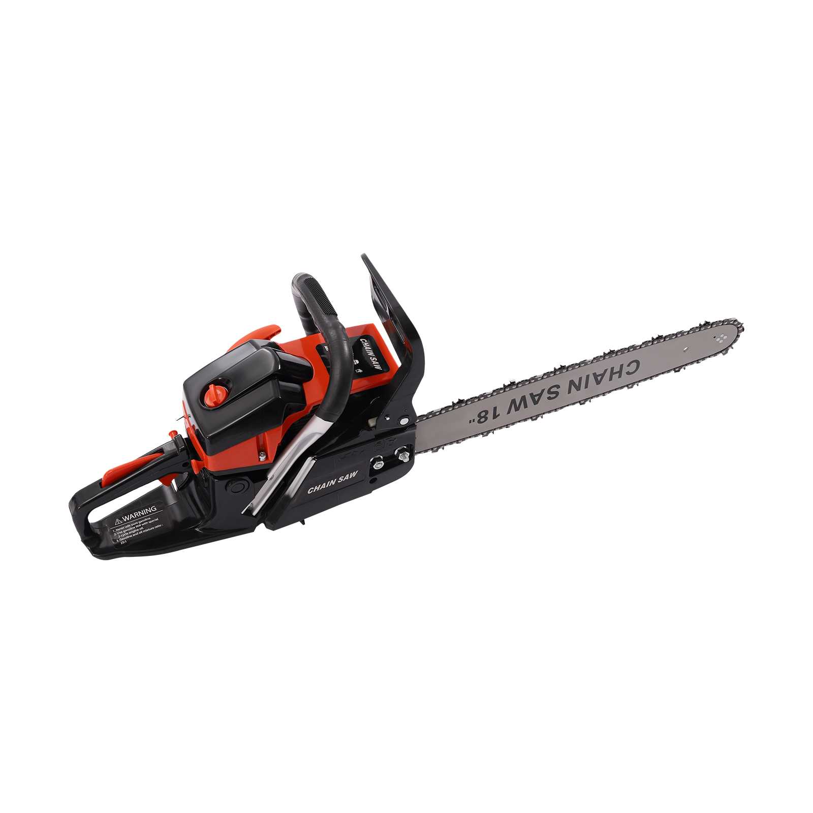 55cc gasoline chainsaw for cutting with 18-inch guide plate