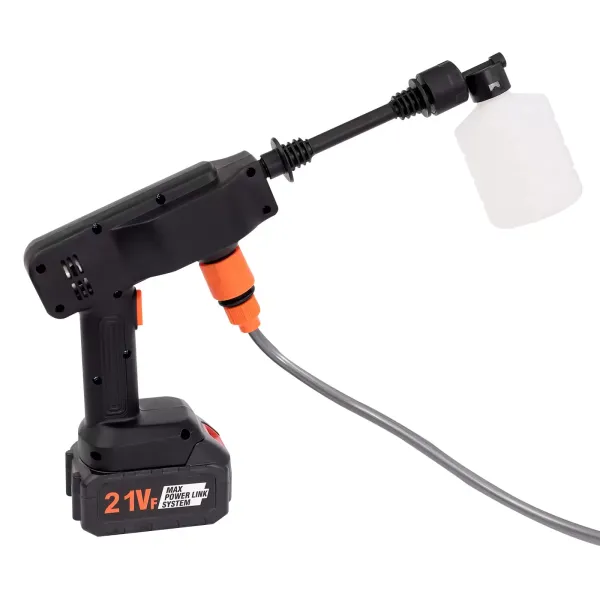 Pressure Washer Gun Cordless Pressure Cleaner Black High Power Washer Gun with Replacement Wand Extension for Cleaning Vehicles Windows