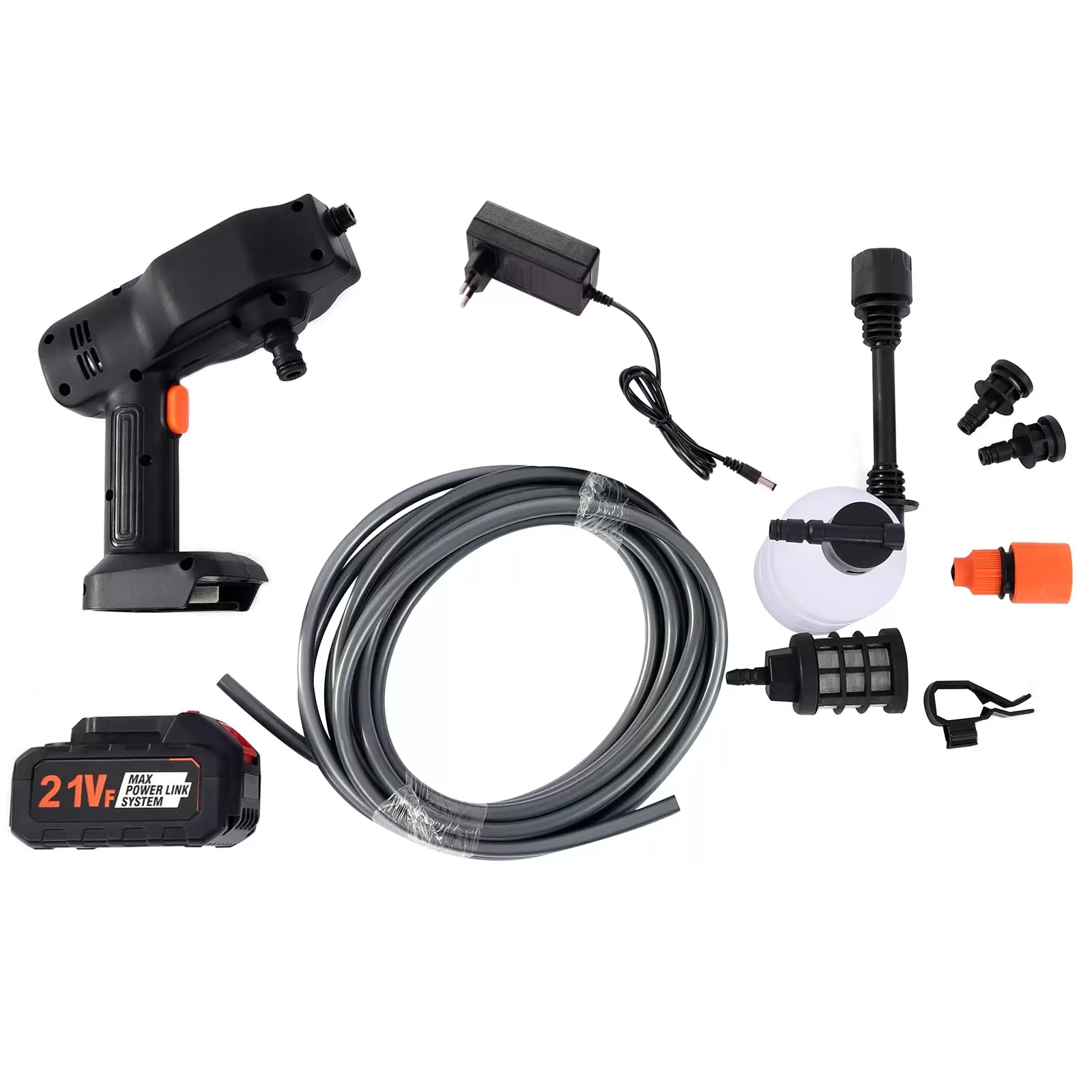 Pressure Washer Gun Cordless Pressure Cleaner Black High Power Washer Gun with Replacement Wand Extension for Cleaning Vehicles Windows Pressure Washer Gun Cordless Pressure Cleaner Black High Power Washer Gun with Replacement Wand Extension for Cleaning Vehicles Windows