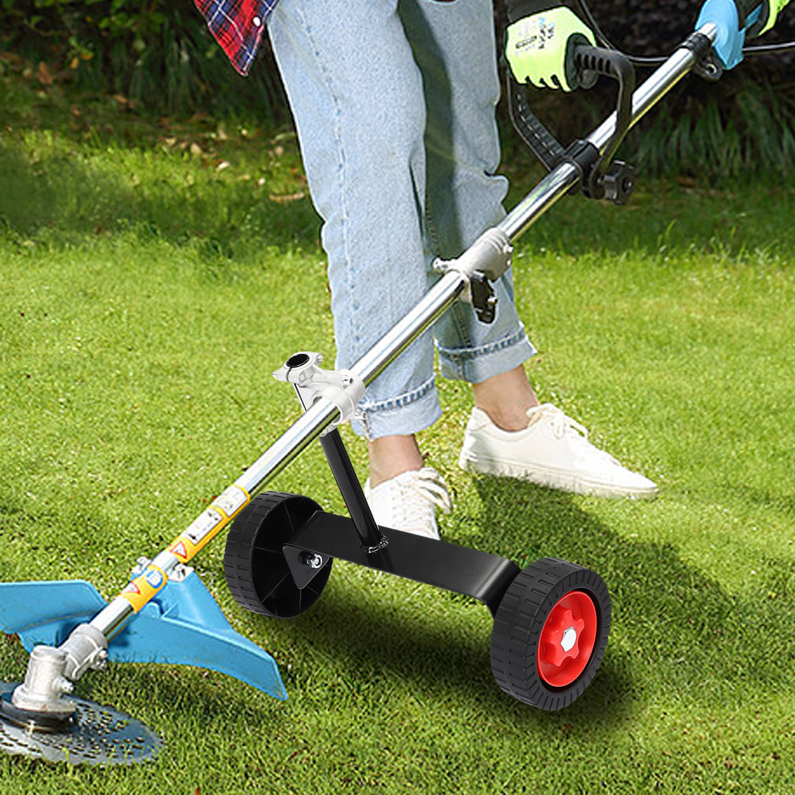 28cm Support Wheel, Lawn Mower Support Wheel, Weed Trimmer Auxiliary Wheels for Garden Weeding, Road Trimming 28cm Support Wheel, Lawn Mower Support Wheel, Weed Trimmer Auxiliary Wheels for Garden Weeding, Road Trimming