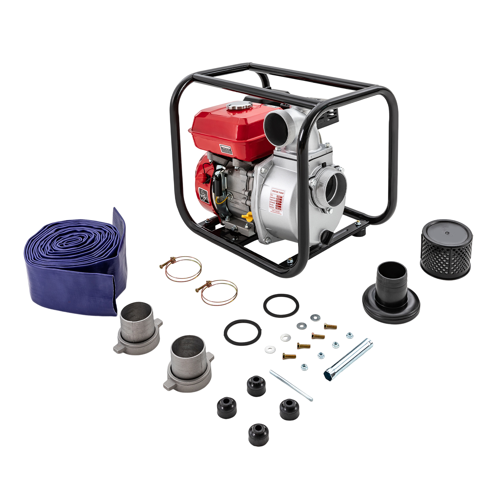 7.5 HP 3" Gas Powered 4 Stroke Single Cylinder Air Self-Priming Semi-Garbage Water Pump Gasoline Powered Water Transfer Pump 7.5 HP 3" Gas Powered 4 Stroke Single Cylinder Air Self-Priming Semi-Garbage Water Pump Gasoline Powered Water Transfer Pump