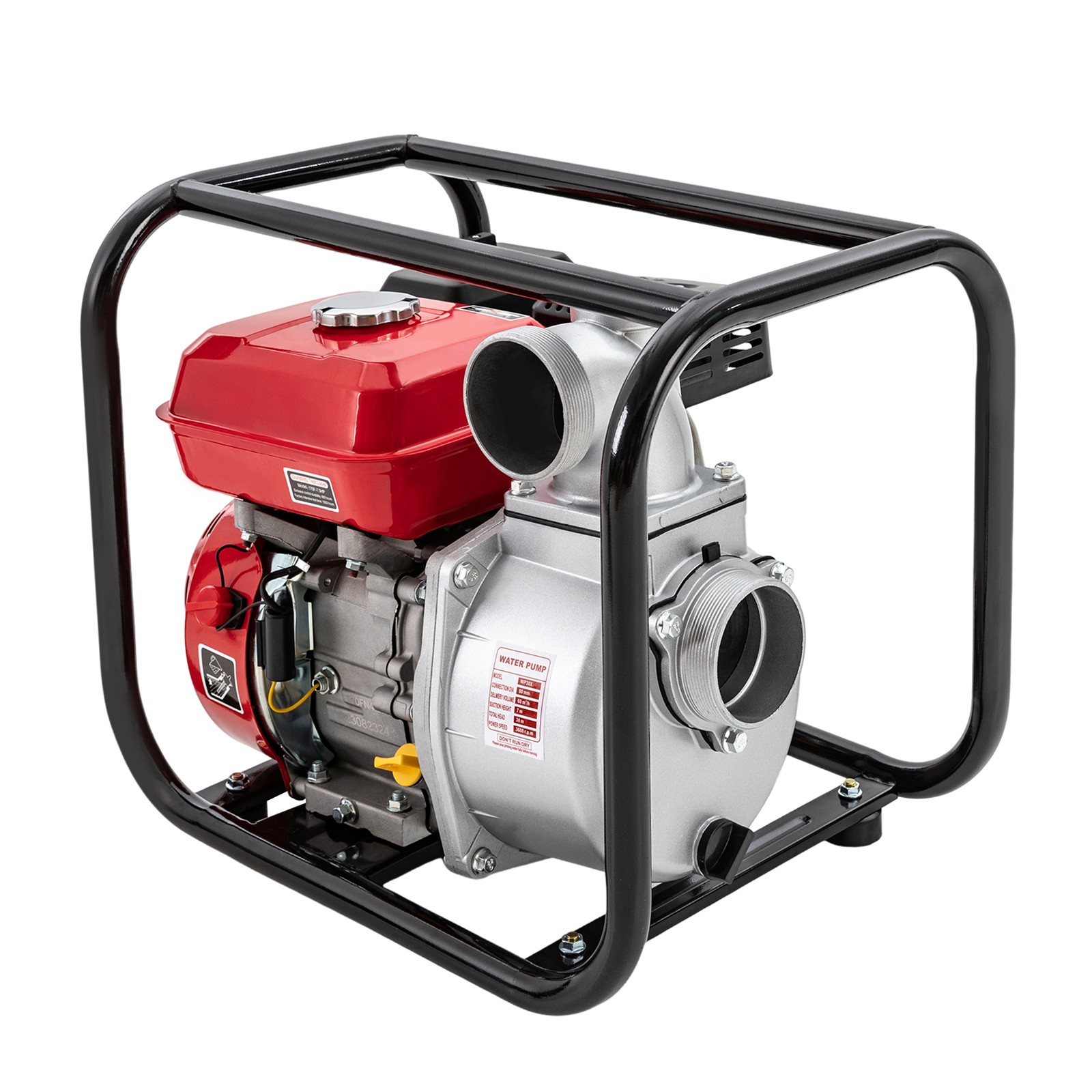 7.5 HP 3" Gas Powered 4 Stroke Single Cylinder Air Self-Priming Semi-Garbage Water Pump Gasoline Powered Water Transfer Pump