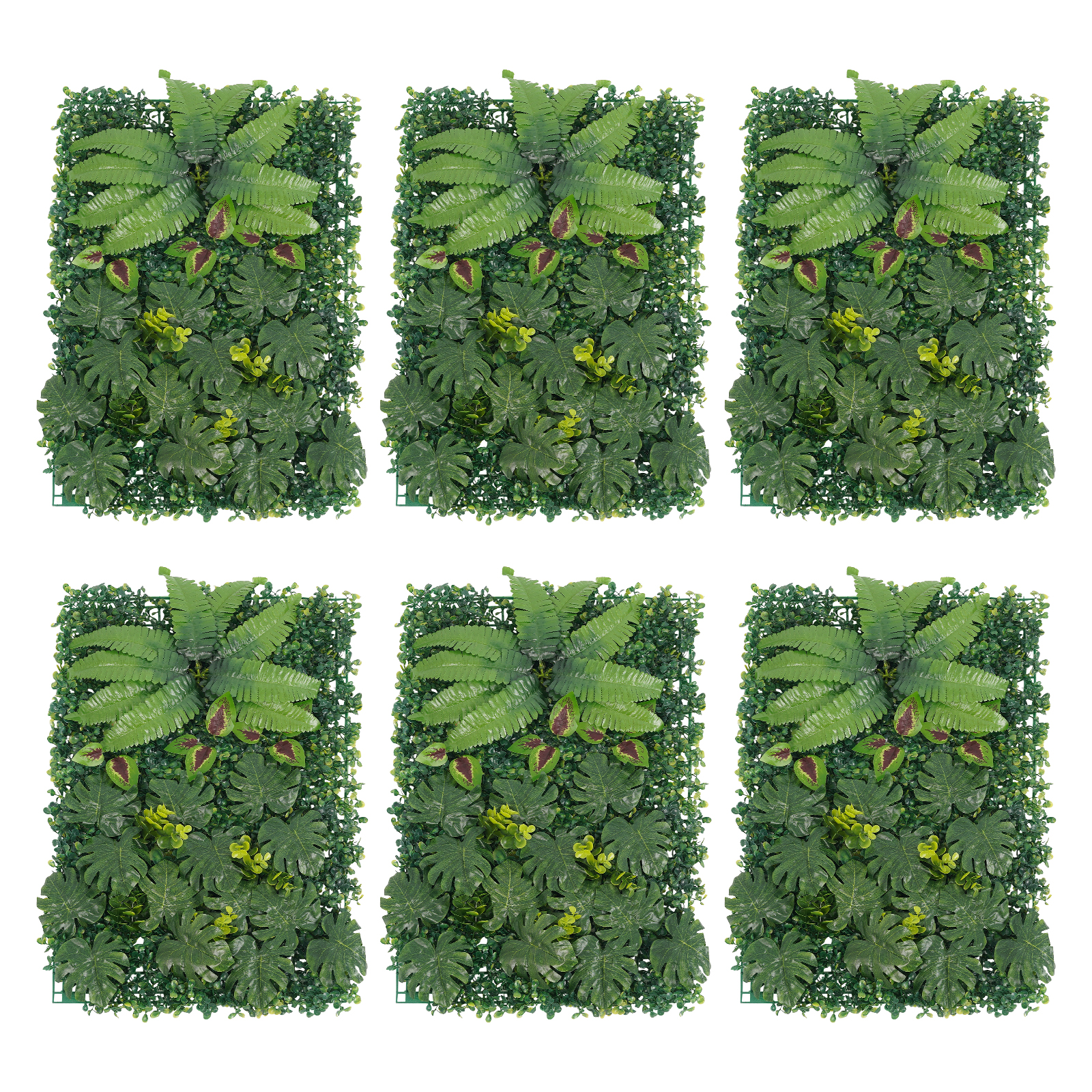 6PCS 40*60cm Greenery Walls, Artificial Greenery Wall, Artificial Greenery Backdrop Wall Decor