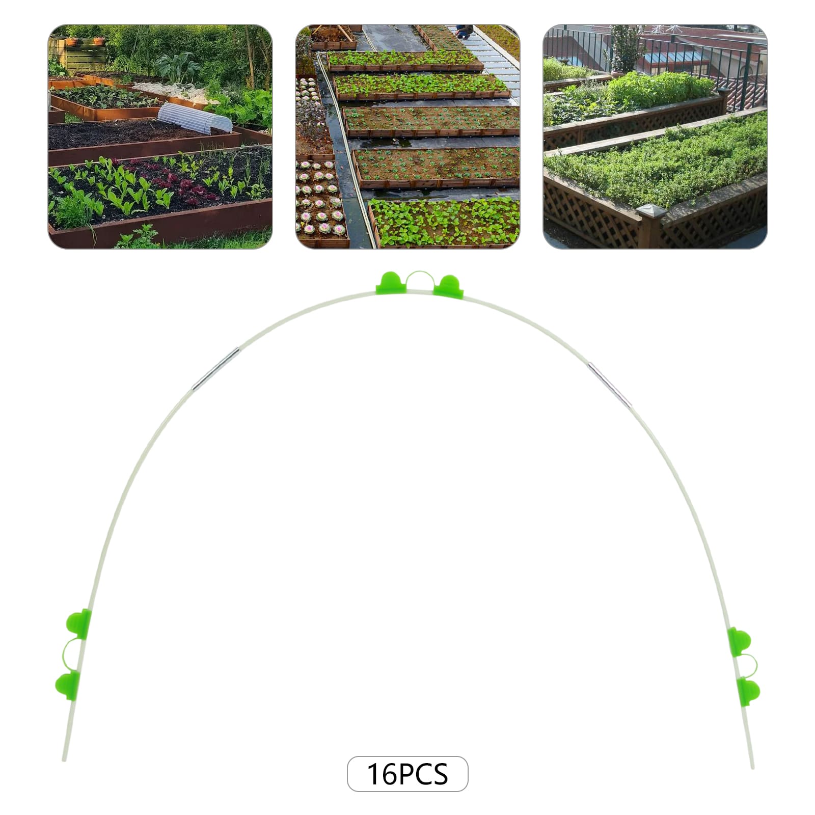 Greenhouse Hoop Garden Netting Kit, Garden Hoops for DIY Grow Tunnel,  Greenhouse Hoops Grow Tunnel Sets