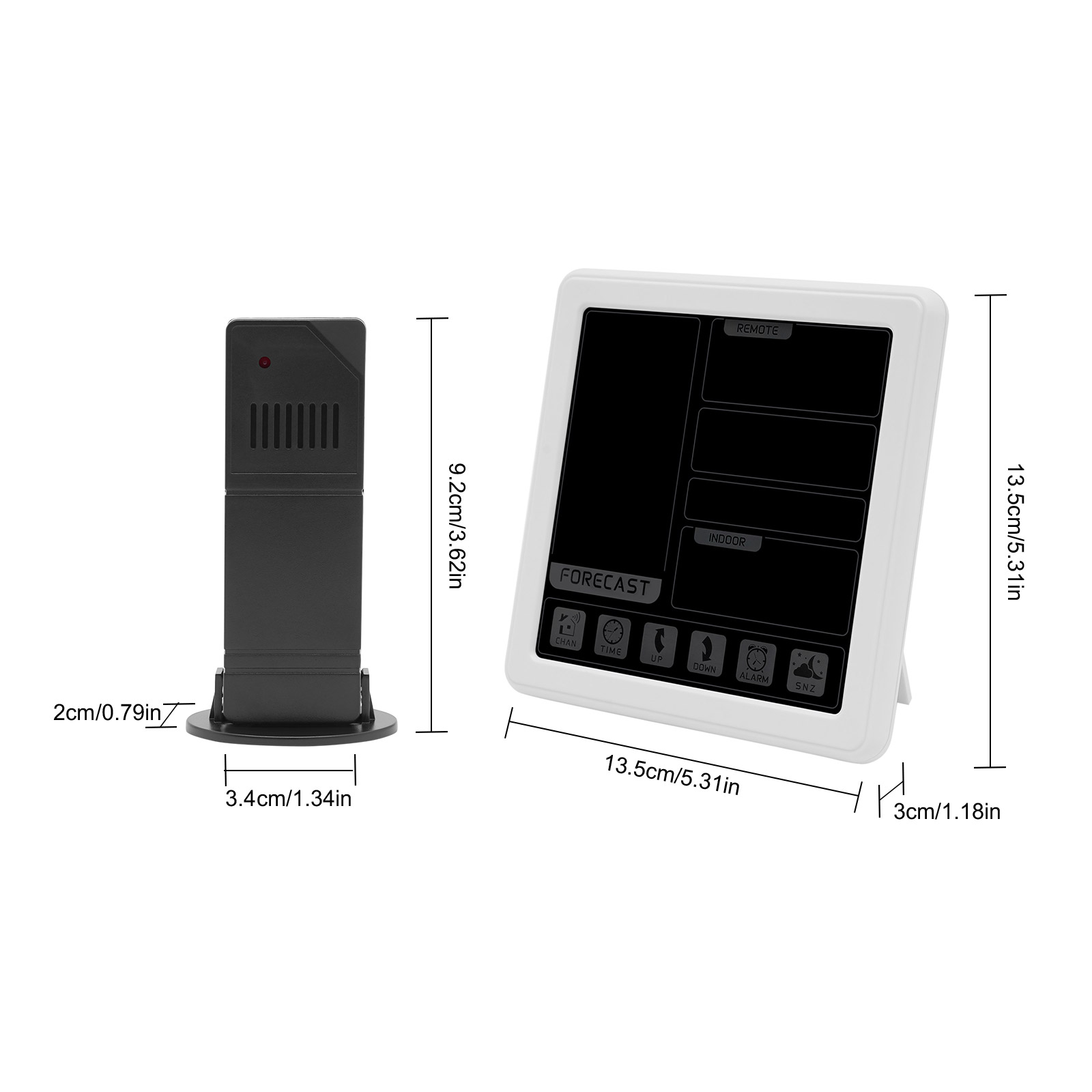 Weather Station Indoor Outdoor Thermometer Wireless Temperature and Humidity Monitor Inside Outside Applicable To A Nursery Office White Weather Station Indoor Outdoor Thermometer Wireless Temperature and Humidity Monitor Inside Outside Applicable To A Nursery Office White