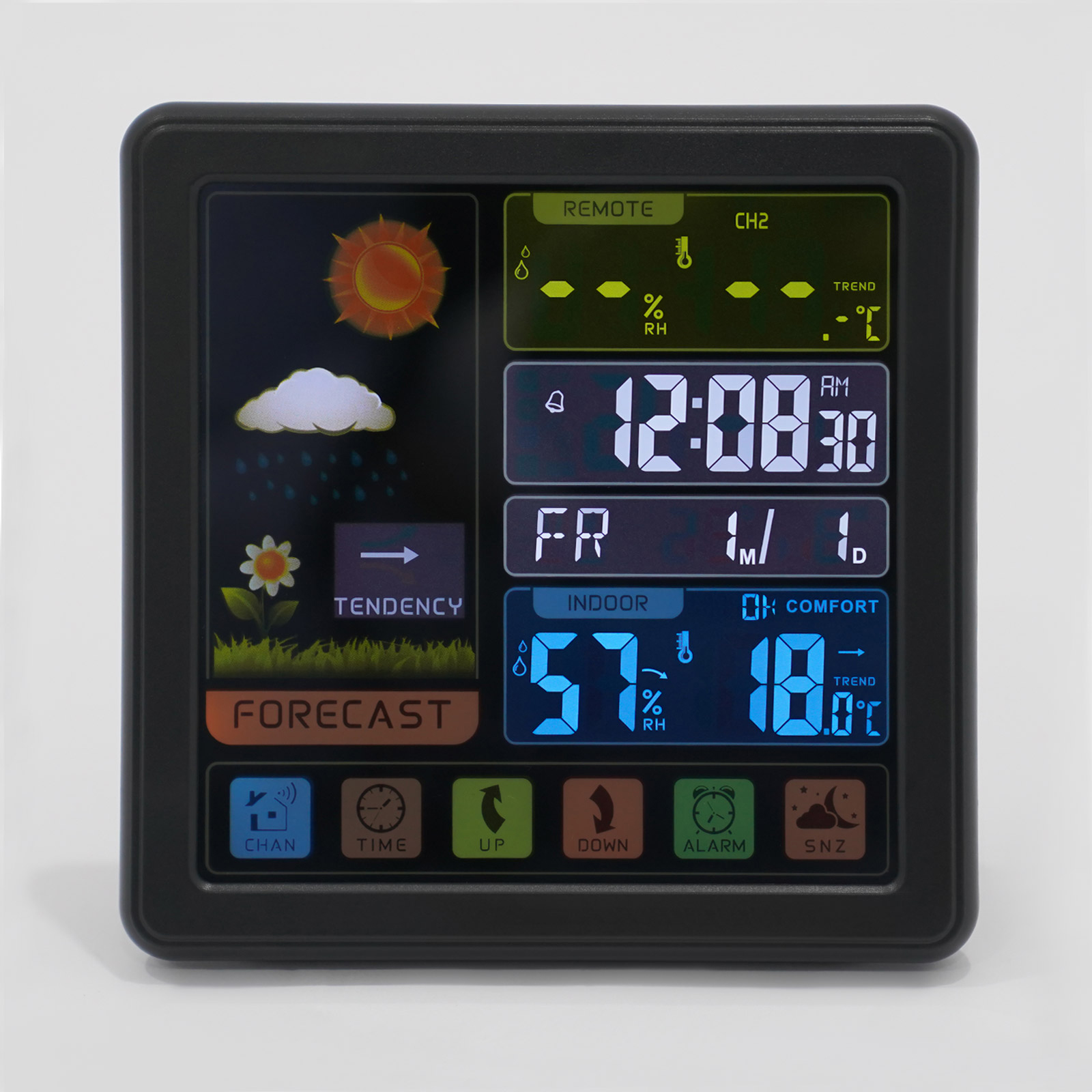 Weather Station Thermometer Wireless Temperature and Humidity Monitor with Battery Powered Sensor Weather Station Thermometer Wireless Temperature and Humidity Monitor with Battery Powered Sensor