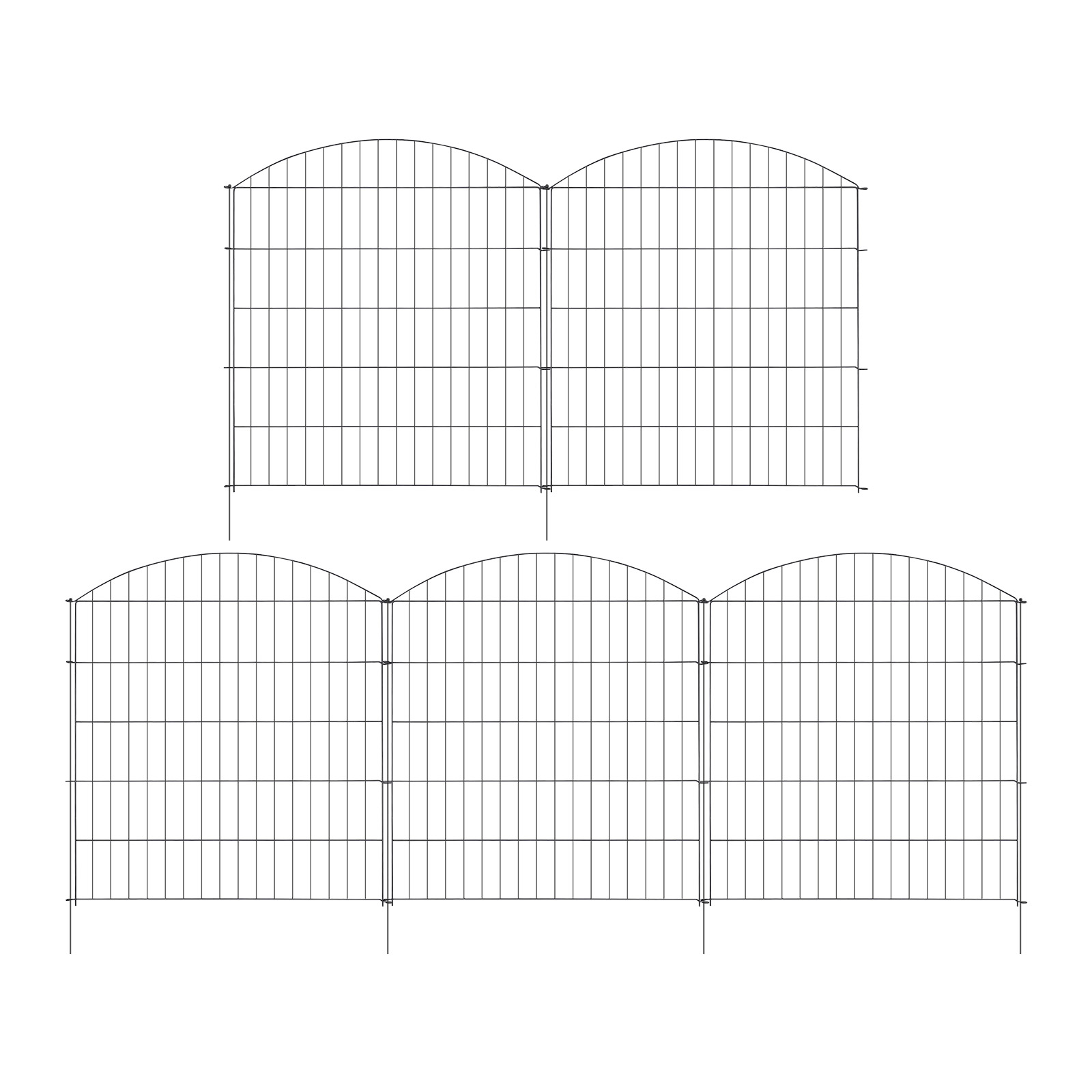 5PCS Garden Fences, Non-Digging Fences, Garden Barrier for Dog Chicken used in Gardens, Courtyards, Parks 5PCS Garden Fences, Non-Digging Fences, Garden Barrier for Dog Chicken used in Gardens, Courtyards, Parks