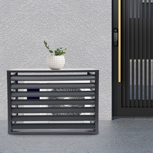Air conditioning fence 2-3P four sides 110x80x60-gray, Air Conditioner Fence Screen, Air Conditioner Privacy Screen, Air Conditioner Screen