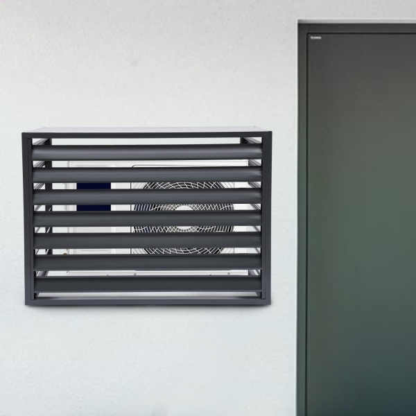 Air conditioning fence 2-3P four sides 110x80x60-gray, Air Conditioner Fence Screen, Air Conditioner Privacy Screen, Air Conditioner Screen