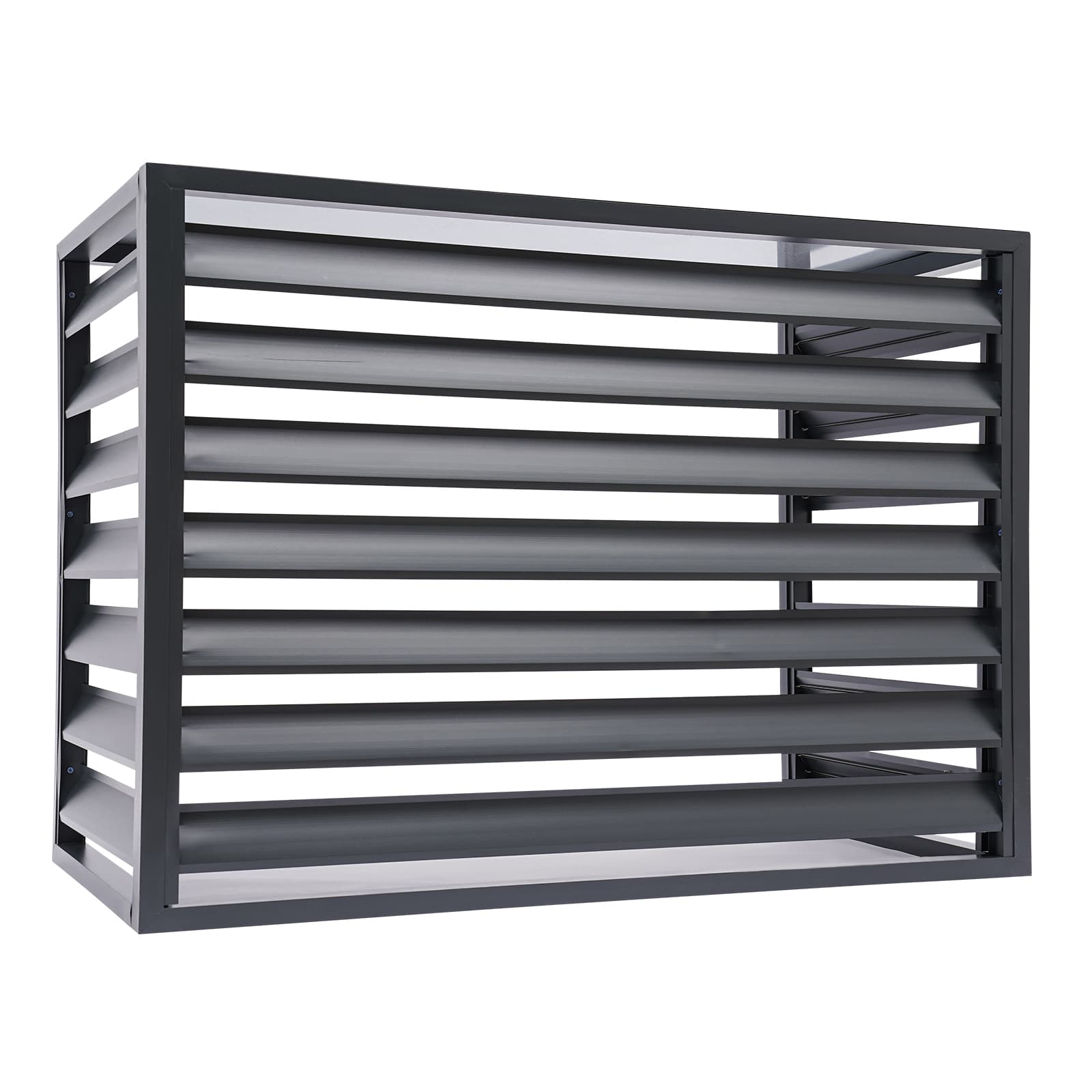 Air conditioning fence 2-3P four sides 110x80x60-gray, Air Conditioner Fence Screen, Air Conditioner Privacy Screen, Air Conditioner Screen