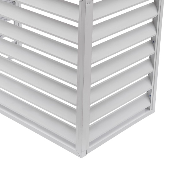 Air conditioning fence 2-3P four sides 110x80x60-white ,Air Conditioner Fence Screen, Air Conditioner Privacy Screen, Air Conditioner Screen