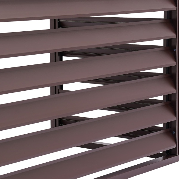 Air conditioning fence 2-3P four sides 110x80x60-brown, Air Conditioner Fence Screen, Air Conditioner Privacy Screen, Air Conditioner Screen