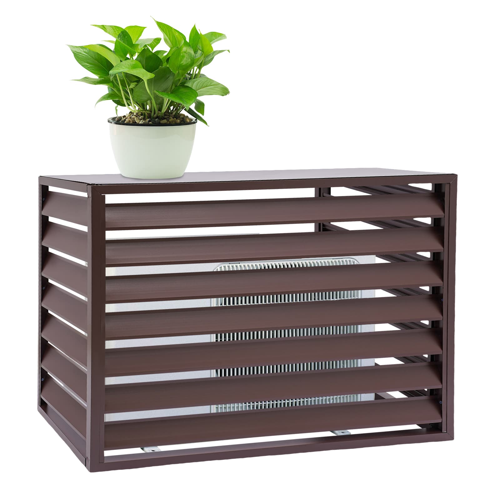 Air conditioning fence 2-3P four sides 110x80x60-brown, Air Conditioner Fence Screen, Air Conditioner Privacy Screen, Air Conditioner Screen Air conditioning fence 2-3P four sides 110x80x60-brown, Air Conditioner Fence Screen, Air Conditioner Privacy Screen, Air Conditioner Screen