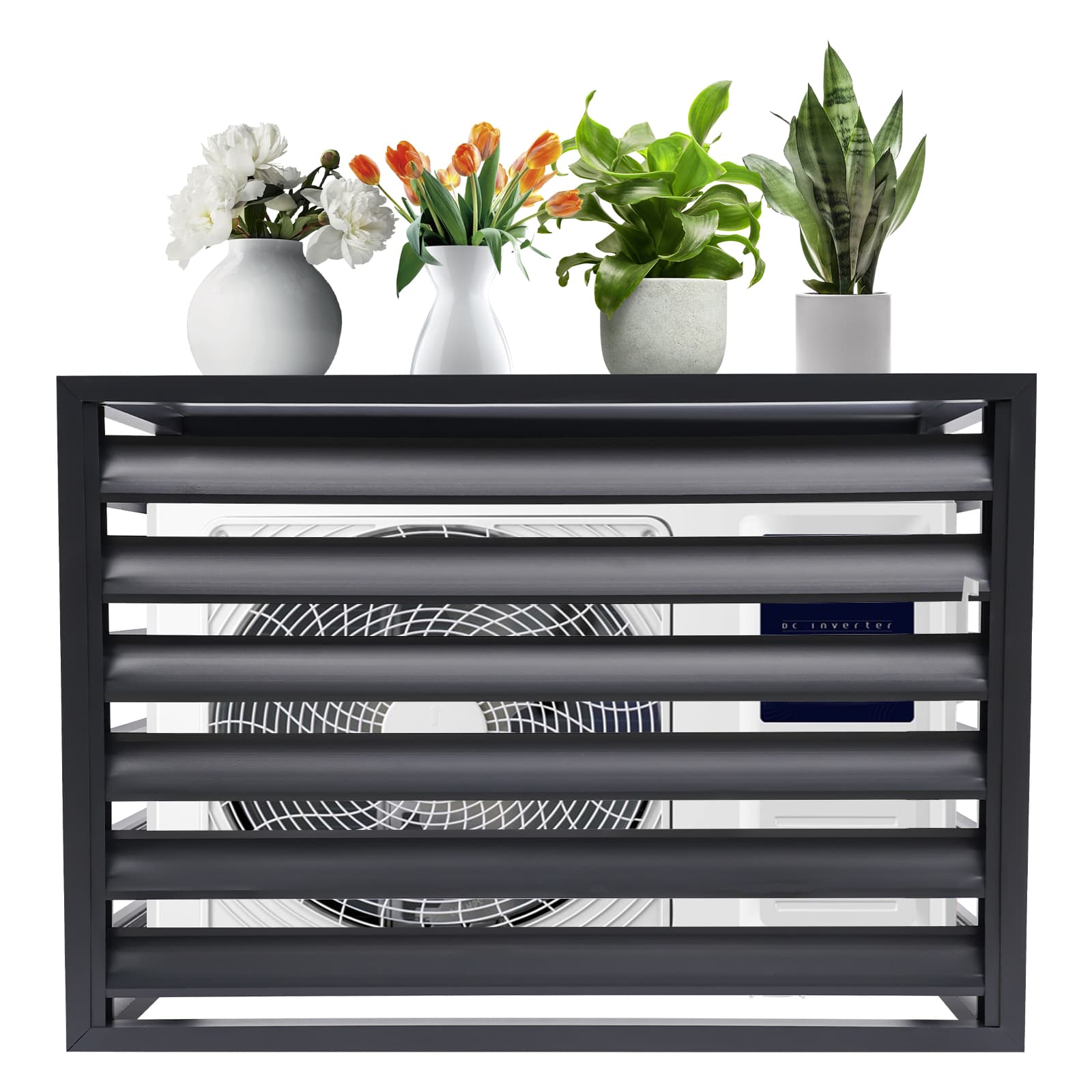 Air conditioning fence 1.5P four sides 100x70x50-dark gray Air Conditioner Fence Screen, Air Conditioner Privacy Screen Air conditioning fence 1.5P four sides 100x70x50-dark gray Air Conditioner Fence Screen, Air Conditioner Privacy Screen