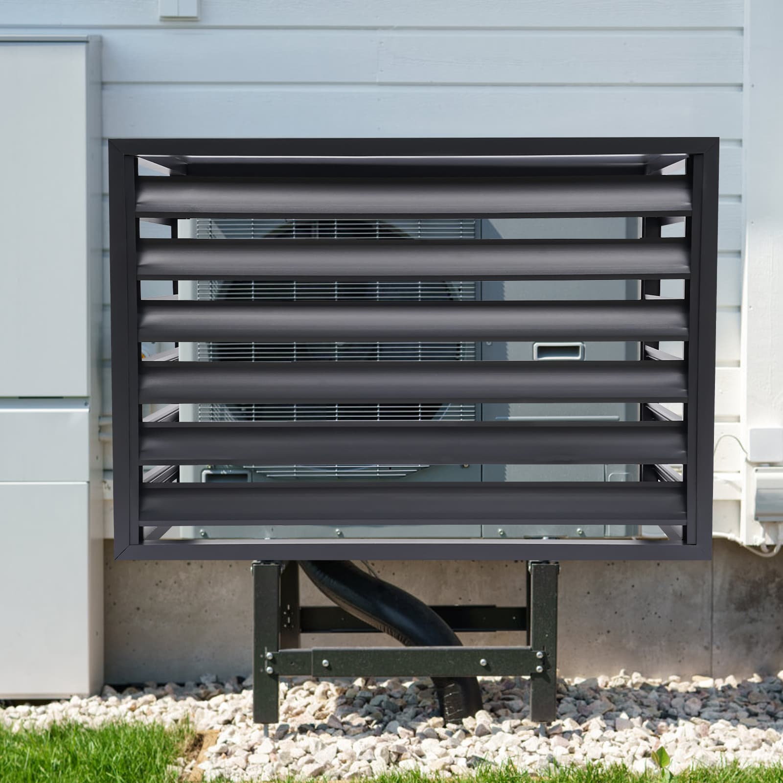 Air conditioning fence 1.5P four sides 100x70x50-dark gray Air Conditioner Fence Screen, Air Conditioner Privacy Screen Air conditioning fence 1.5P four sides 100x70x50-dark gray Air Conditioner Fence Screen, Air Conditioner Privacy Screen