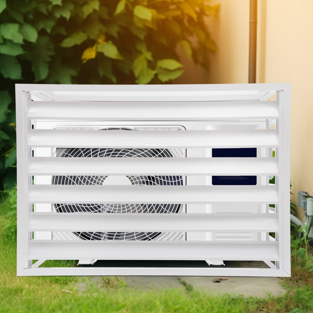 Air conditioning fence 1.5P four sides 100*70*50-white air Conditioner Fence Screen, Air Conditioner Privacy Screen, Air Conditioner Screen