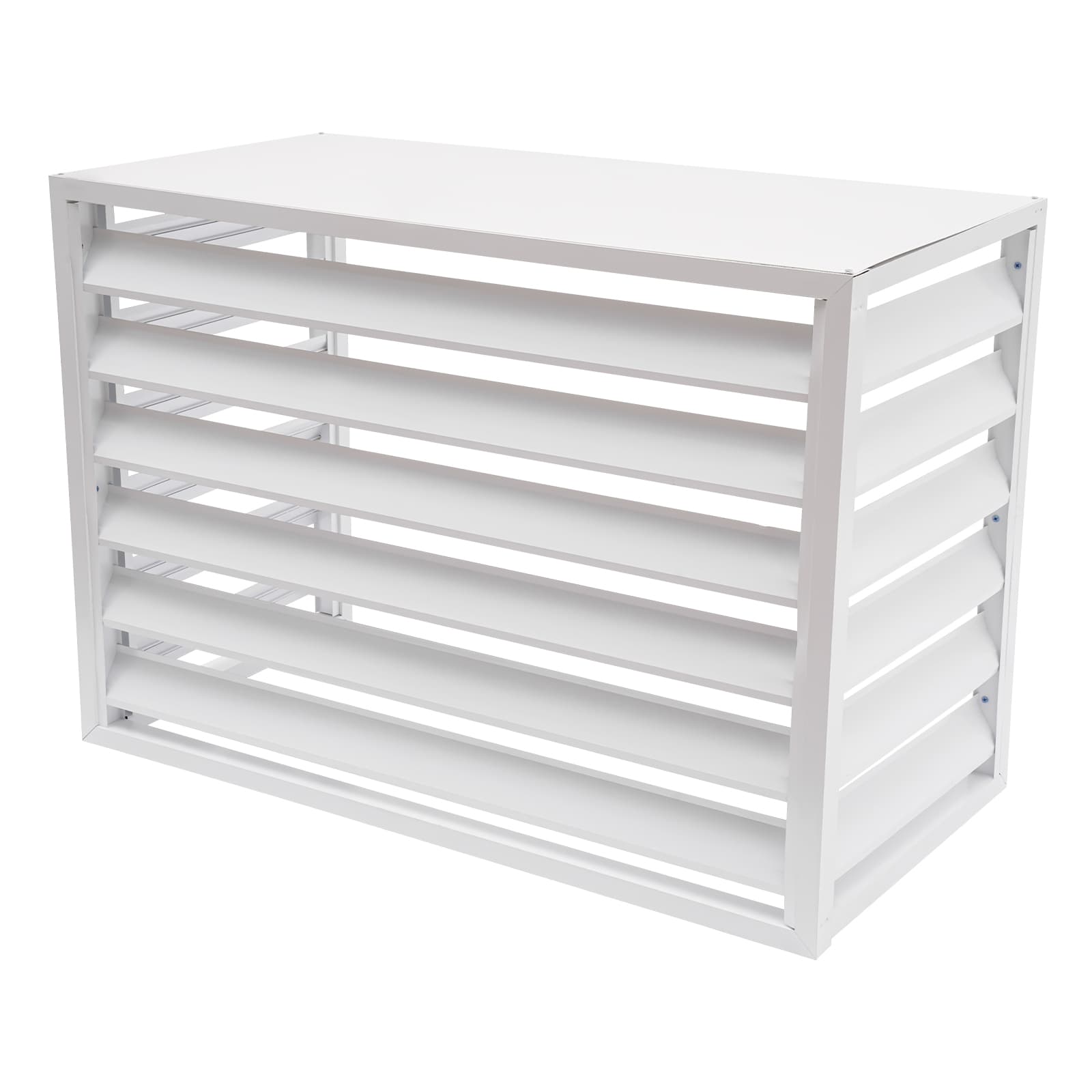 Air conditioning fence 1.5P four sides 100*70*50-white air Conditioner Fence Screen, Air Conditioner Privacy Screen, Air Conditioner Screen