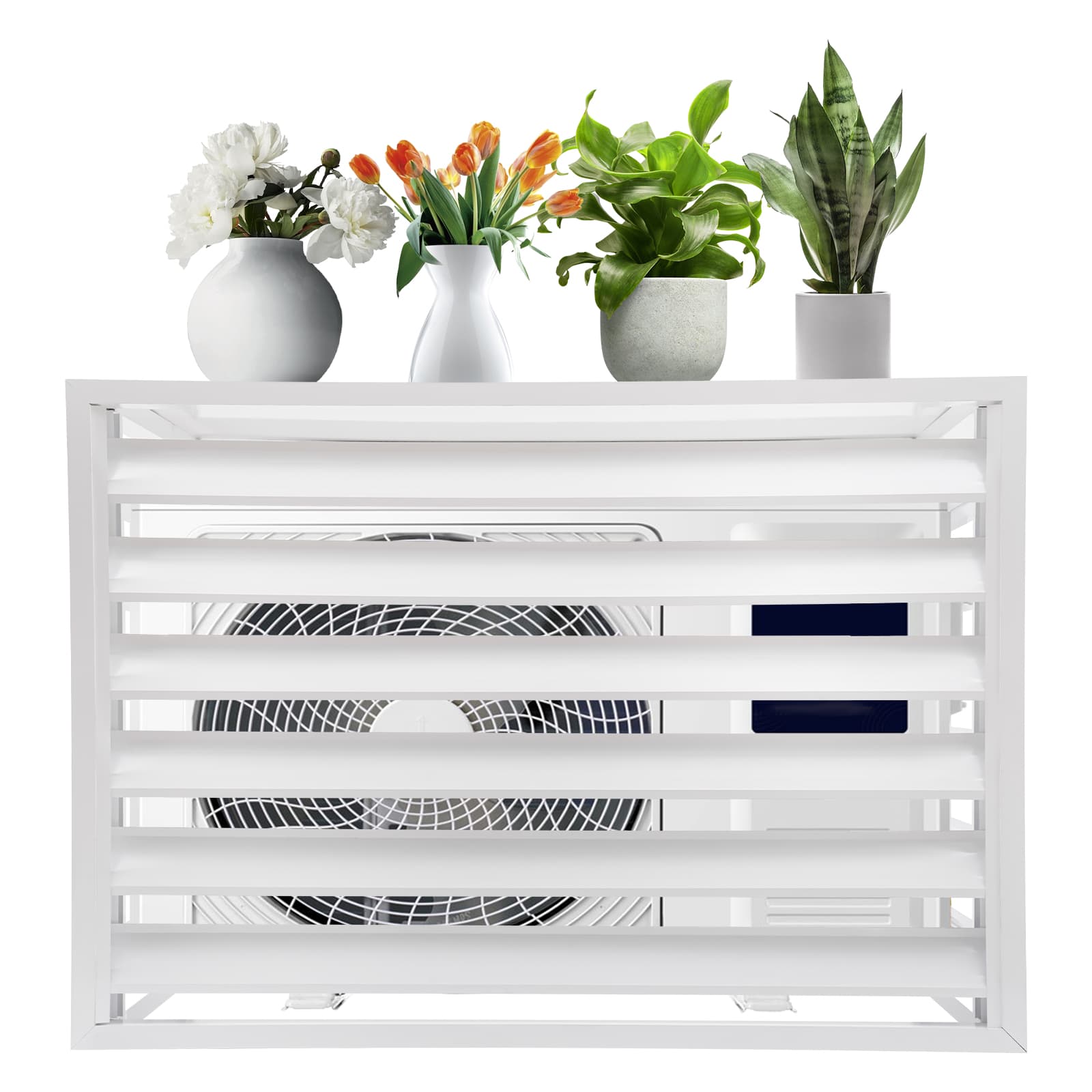 Air conditioning fence 1.5P four sides 100*70*50-white air Conditioner Fence Screen, Air Conditioner Privacy Screen, Air Conditioner Screen Air conditioning fence 1.5P four sides 100*70*50-white air Conditioner Fence Screen, Air Conditioner Privacy Screen, Air Conditioner Screen