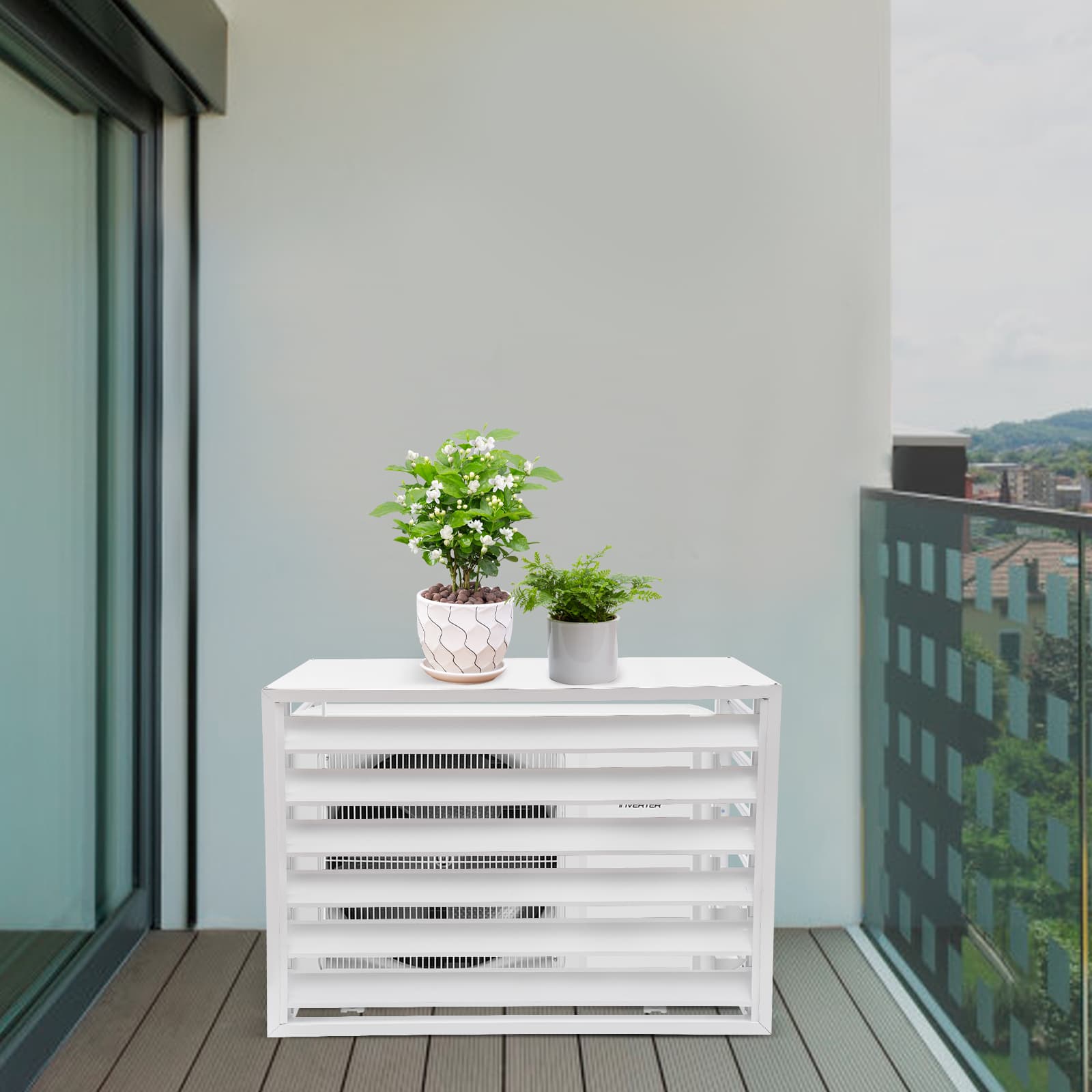 Air conditioning fence 1.5P four sides 100*70*50-white air Conditioner Fence Screen, Air Conditioner Privacy Screen, Air Conditioner Screen Air conditioning fence 1.5P four sides 100*70*50-white air Conditioner Fence Screen, Air Conditioner Privacy Screen, Air Conditioner Screen