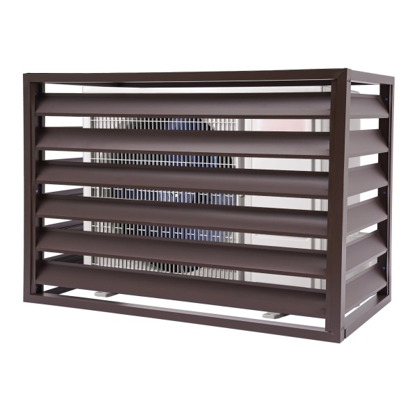 Air conditioning fence 1.5P four sides 100x70x50-brown Air Conditioner Fence Screen, Air Conditioner Privacy Screen, Air Conditioner Screen