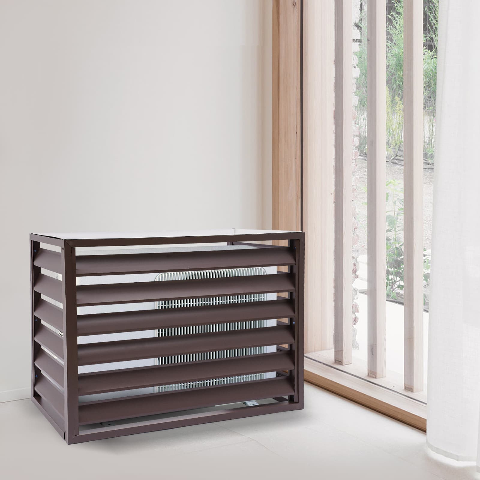 Air conditioning fence 1.5P four sides 100x70x50-brown Air Conditioner Fence Screen, Air Conditioner Privacy Screen, Air Conditioner Screen Air conditioning fence 1.5P four sides 100x70x50-brown Air Conditioner Fence Screen, Air Conditioner Privacy Screen, Air Conditioner Screen
