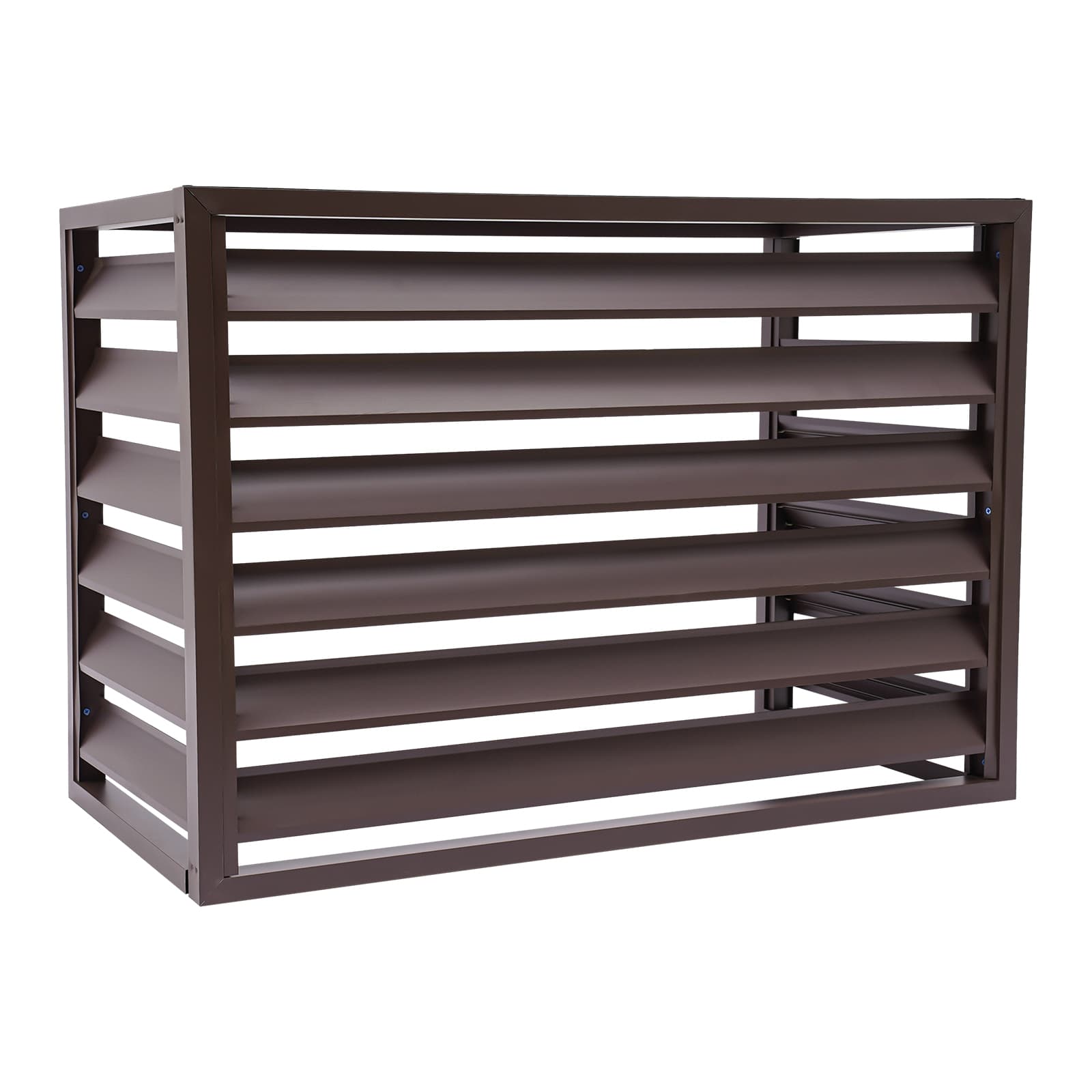 Air conditioning fence 1.5P four sides 100x70x50-brown Air Conditioner Fence Screen, Air Conditioner Privacy Screen, Air Conditioner Screen