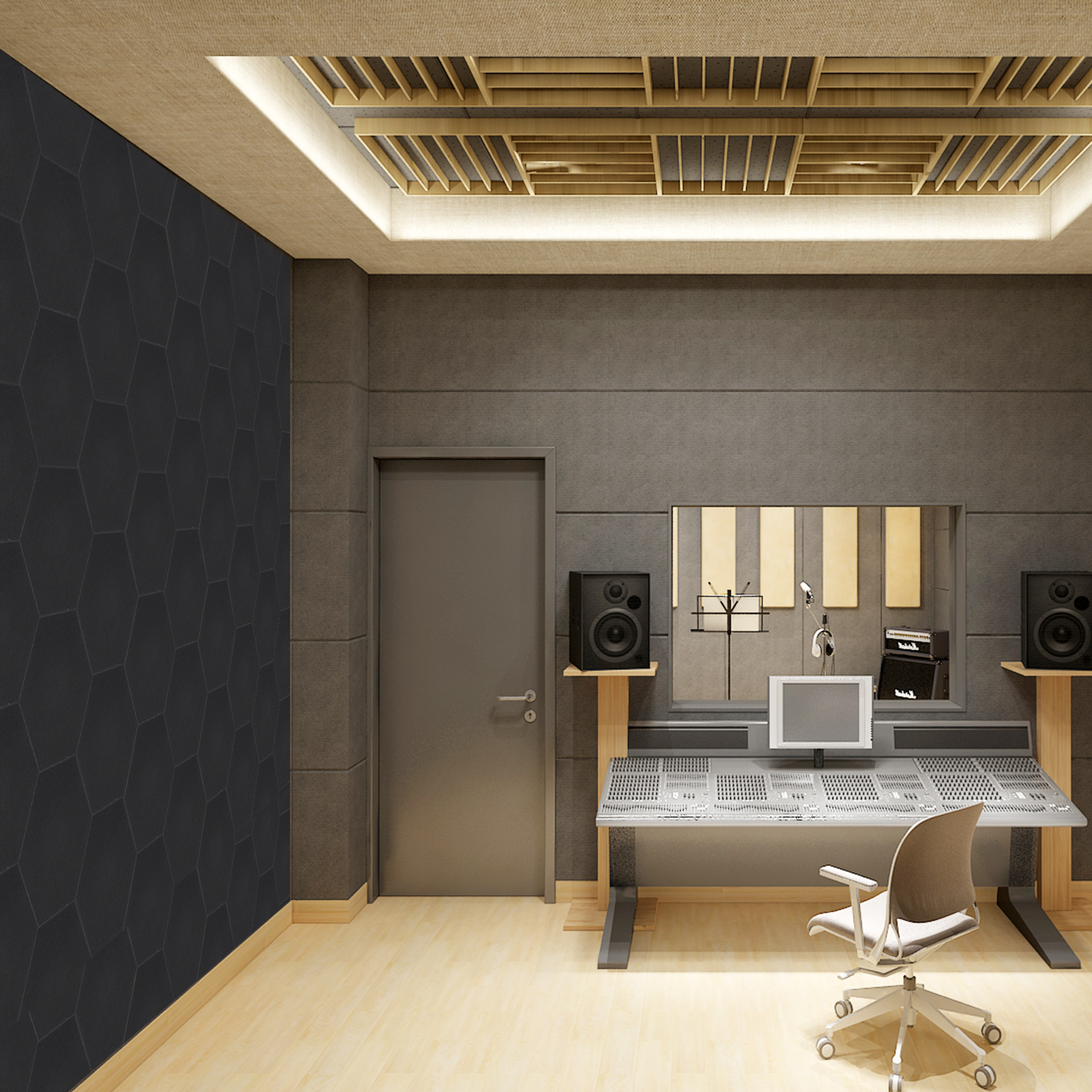 12pcs, High density soundproof wall for wall decoration and acoustic treatment, 30*35cm, Black