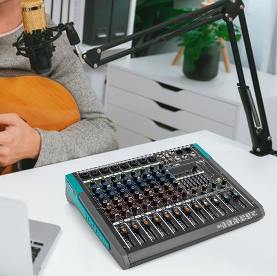 Professional Audio Mixer, 8 Channel Audio Mixer Professional Audio Mixer, 8 Channel Audio Mixer