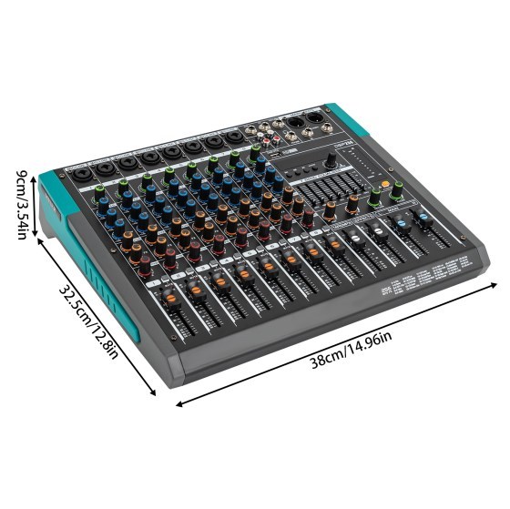 Professional Audio Mixer, 8 Channel Audio Mixer Professional Audio Mixer, 8 Channel Audio Mixer